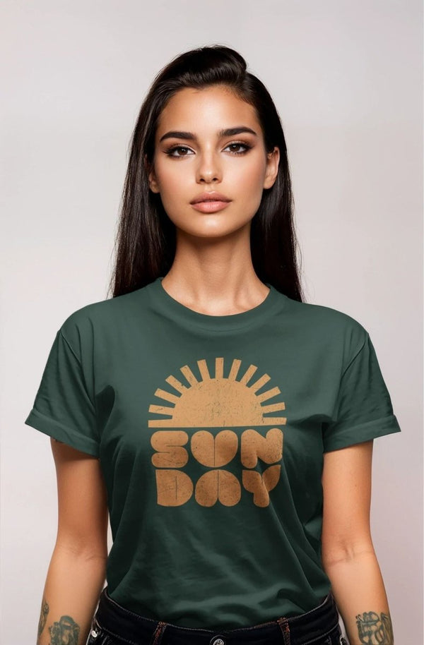 Sun Day Love T-Shirt | Vintage Eco - Friendly Ultra - Soft Graphic Tee | Ultra - Soft Eco - Friendly Graphic Tee