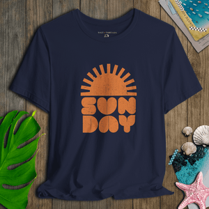 Sun Day Love T-Shirt | Vintage Eco - Friendly Ultra - Soft Graphic Tee | Ultra - Soft Eco - Friendly Graphic Tee