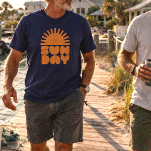 Sun Day Love Tee | Vintage Eco - Friendly Ultra - Soft Graphic Tee | Ultra - Soft Eco - Friendly Graphic Tee