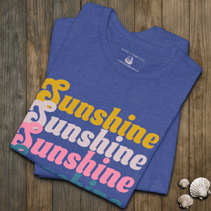 Sunshine Fade Tee | 70s Vintage Coastal Graphic | Ultra - Soft Eco - Friendly Graphic Tee