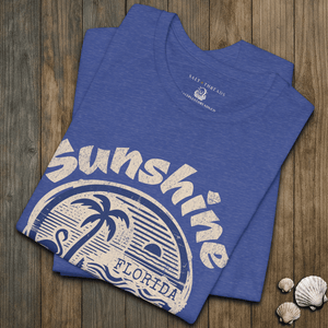 Sunshine State of Mind T-Shirt | Vintage Postcard Florida Tee | Ultra - Soft Eco - Friendly Graphic Tee
