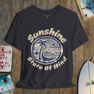 Sunshine State of Mind T-Shirt | Vintage Postcard Florida Tee | Ultra - Soft Eco - Friendly Graphic Tee
