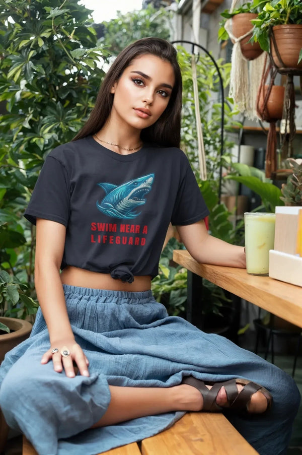 Swim Near Lifeguard Shark Tee - Salt + Threads Co.