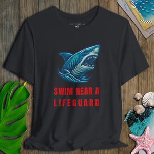 Swim Near Lifeguard Shark Tee - Salt + Threads Co.
