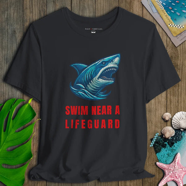 Swim Near Lifeguard Shark Tee - Salt + Threads Co.