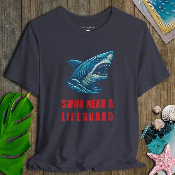 Swim Near Lifeguard Shark Tee - Salt + Threads Co.