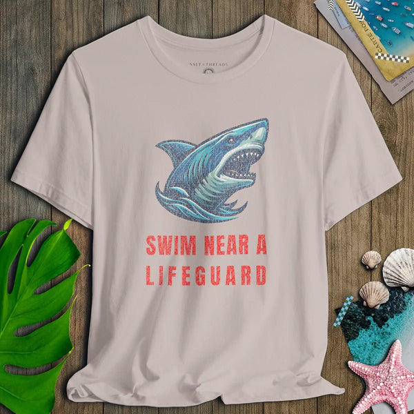Swim Near Lifeguard Shark Tee - Salt + Threads Co.