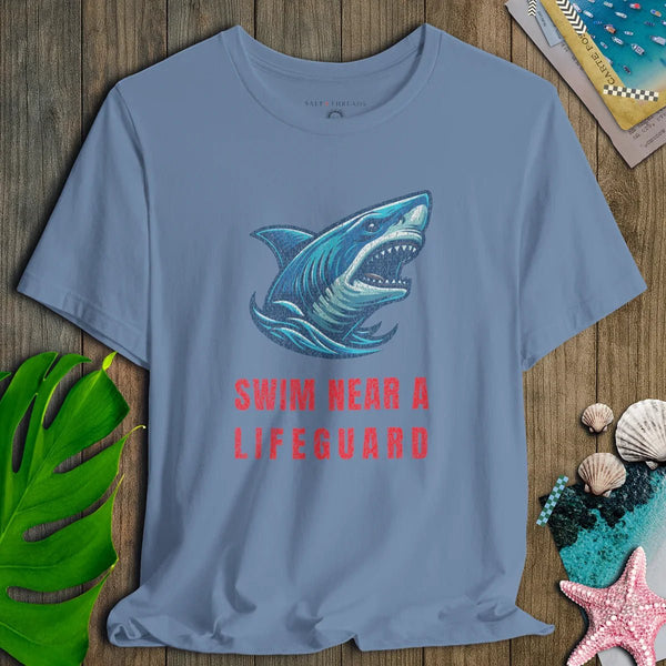 Swim Near Lifeguard Shark Tee - Salt + Threads Co.