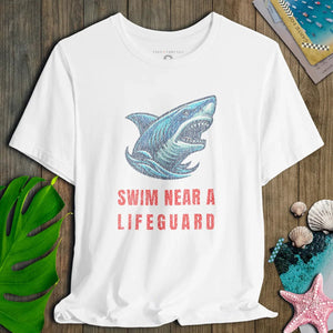 Swim Near Lifeguard Shark Tee - Salt + Threads Co.