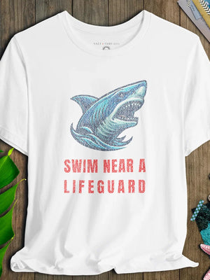 Swim Near Lifeguard Shark Tee - Salt + Threads Co.