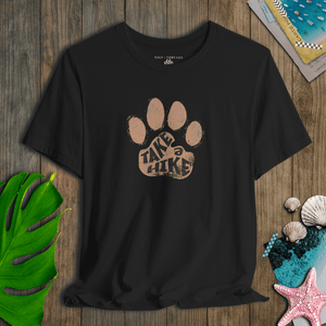 Take a Hike Dog Tee | Vintage Paw Print Graphic T-Shirt | Ultra-Soft Eco-Friendly Graphic Tee