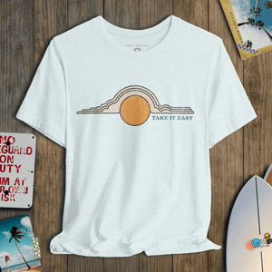 Take It Easy Tee | Vintage 70s Sky | Ultra - Soft Eco - Friendly Graphic Tee