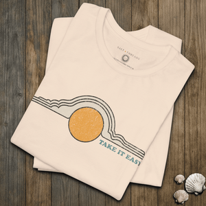Take It Easy Tee | Vintage 70s Sky | Ultra - Soft Eco - Friendly Graphic Tee
