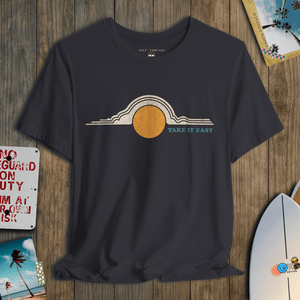 Take It Easy Tee | Vintage 70s Sky | Ultra - Soft Eco - Friendly Graphic Tee
