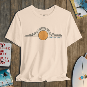 Take It Easy Tee | Vintage 70s Sky | Ultra - Soft Eco - Friendly Graphic Tee