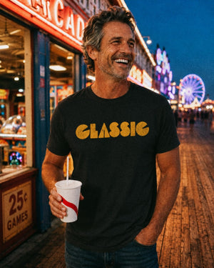 The Classic Tee | Vintage 80s Style Graphic T-Shirt | Ultra-Soft Eco-Friendly Graphic Tee