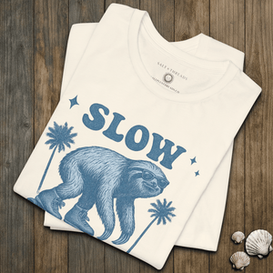 Venice Sloth Skate Tee | Laid - Back Coastal Vibe | Ultra - Soft Eco - Friendly Graphic Tee