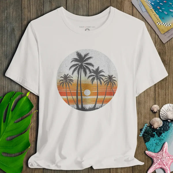 Vintage Sunset Palm Tee - Salt + Threads Co.