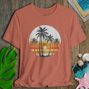 Vintage Sunset Palm Tee - Salt + Threads Co.