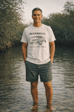 Warning: May Snap Under Pressure Tee | Eco - Friendly Ultra - Soft Vintage Graphic Tee | Ultra - Soft Eco - Friendly Graphic Tee