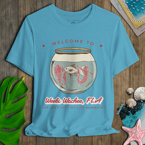 Weeki Wachee Mermaid T-Shirt | Vintage Ultra - Soft Retro Florida Graphic Tee | Ultra - Soft Eco - Friendly Graphic Tee