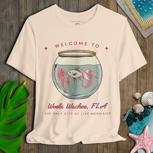 Weeki Wachee Mermaid T-Shirt | Vintage Ultra - Soft Retro Florida Graphic Tee | Ultra - Soft Eco - Friendly Graphic Tee