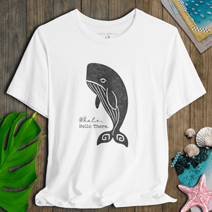 Whale Hello There T-Shirt | Ultra - Soft Eco - Friendly Graphic Tee | Ultra - Soft Eco - Friendly Graphic Tee