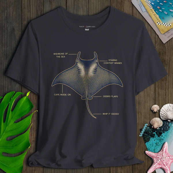 Whip It Ray Blueprint Tee - Salt + Threads Co.
