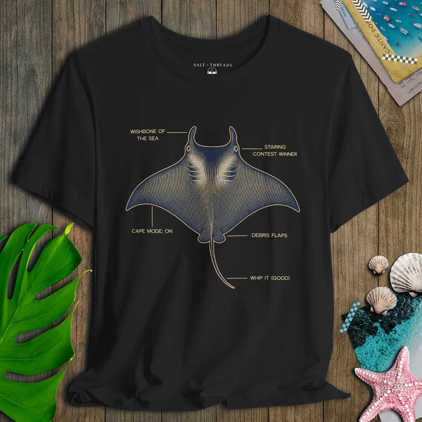 Whip It Ray Blueprint Tee - Salt + Threads Co.