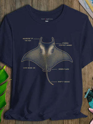 Whip It Ray Blueprint Tee - Salt + Threads Co.